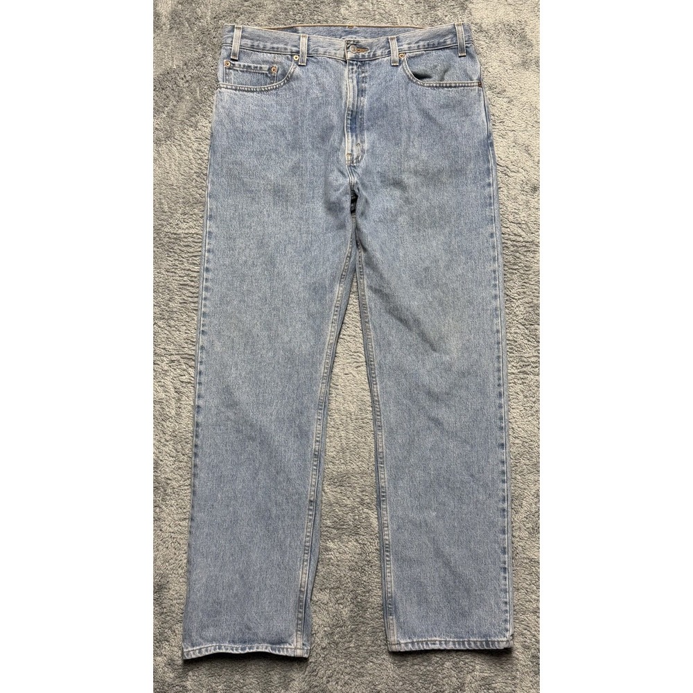 Vintage Levis 505 Jeans Mens 36*x32 Blue Regular Fit Straight Leg Grunge Y2K